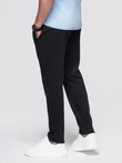 Pantaloni de trening pentru bărbați cu picior fără căptușeală - negru V5 OM-PABS-0206
