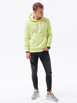Men's hooded sweatshirt - lime OM-SSBN-0120