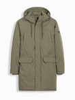 Classic men's long parka jacket - olive V3 OM-JALJ-0166