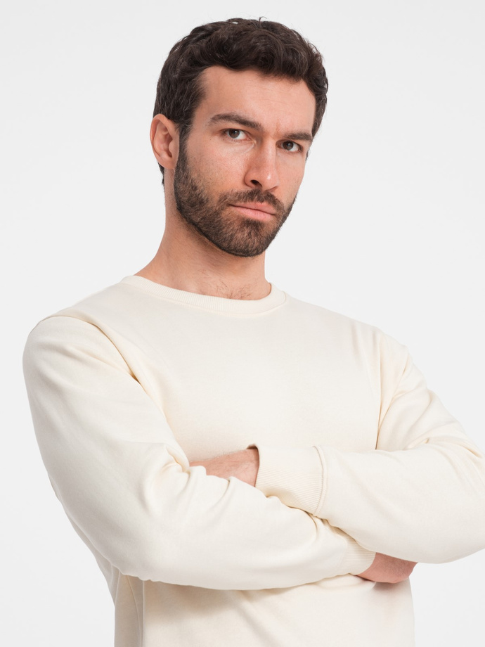 Set trening bărbați hanorac + pantaloni - crem V11 Z78