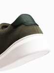 Men's classic soft suede sneaker shoes - dark olive V3 OM-FOCS-0163