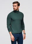 Men's plain turtleneck longsleeve - dark green V7 OM-OM-LSCL-0130