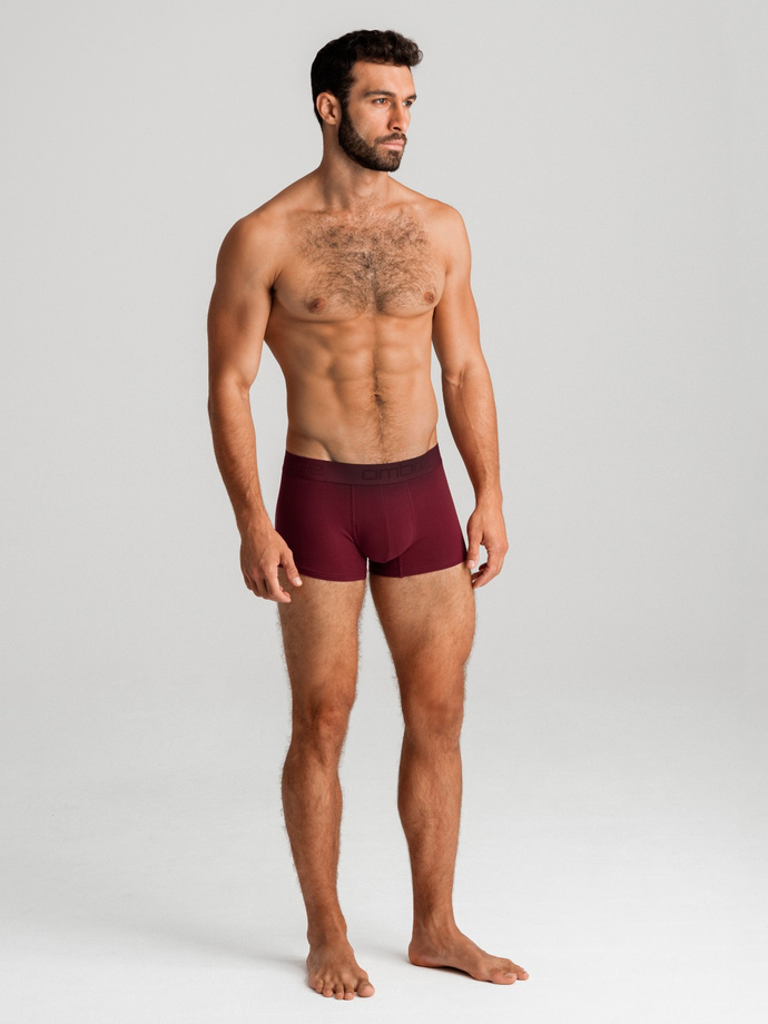 Men's cotton boxer shorts with logo - 3-pack mix V3 OM-UNBO-0105