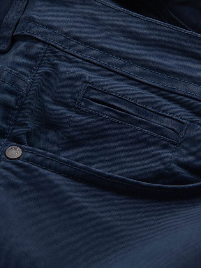 Pantaloni scurți pentru bărbați CHINO - albastru închis V8 OM-SRDS-0103