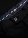 Pantaloni chino eleganți pentru bărbați SLIM FIT - negru V4 OM-PACP-0191