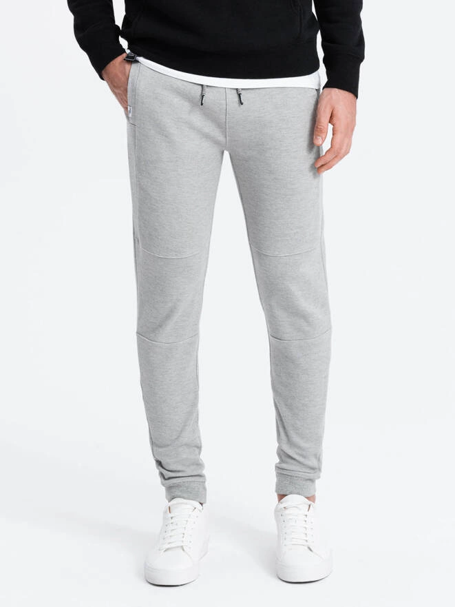 Men's sweatpants - grey melange P1036