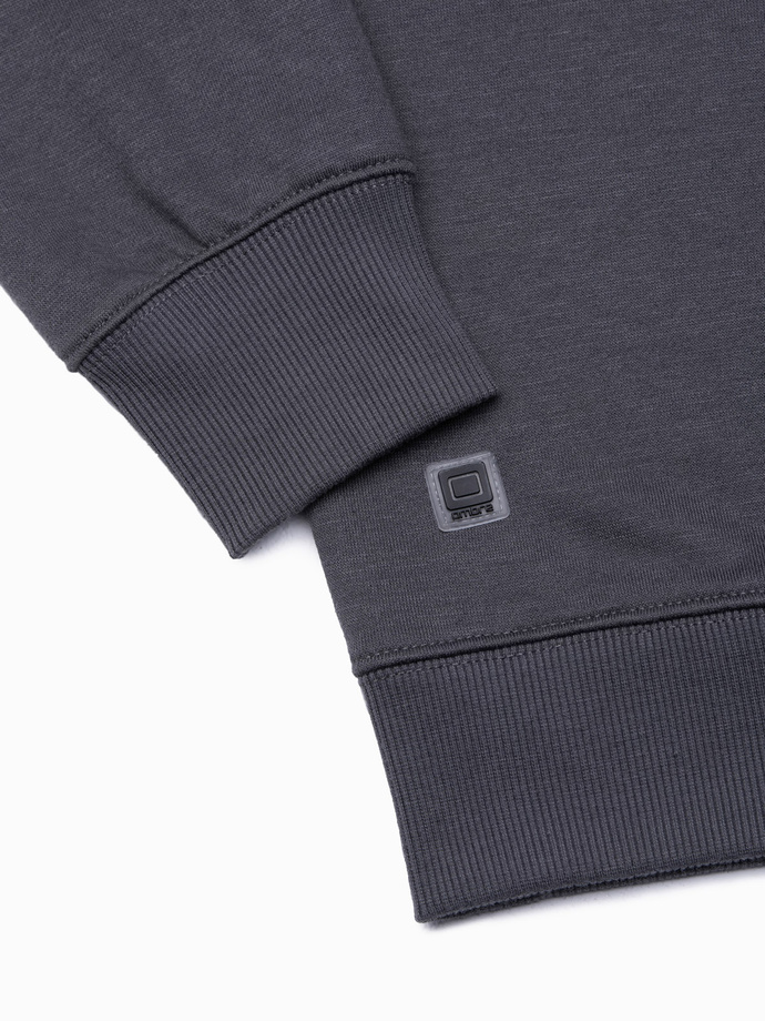Men's plain sweatshirt - dark grey B978