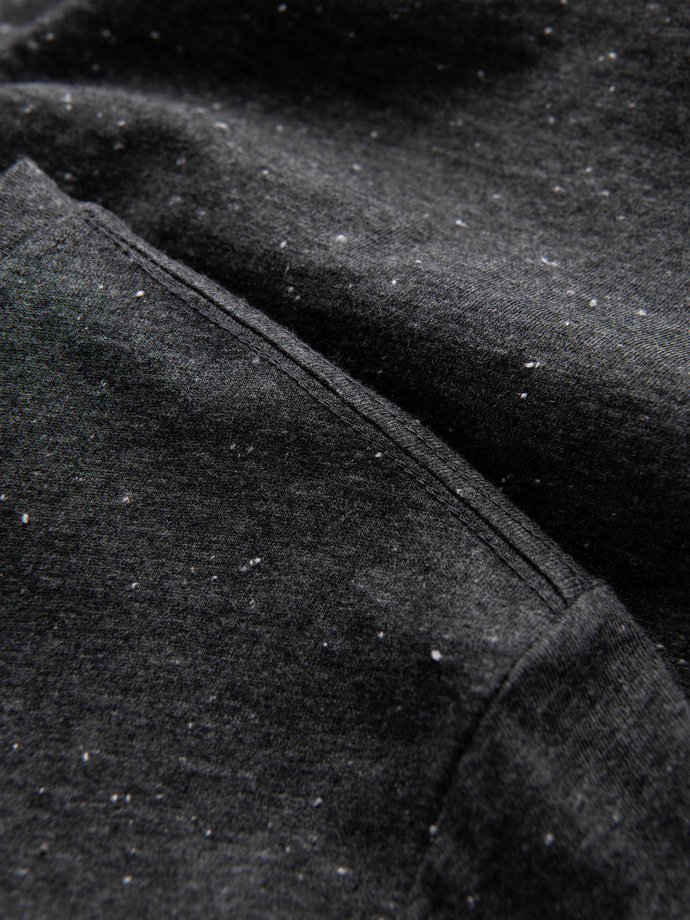 Vyriški marškinėliai su dekoratyviniu konfeti efektu - juodi V5 OM-TSCT-0178