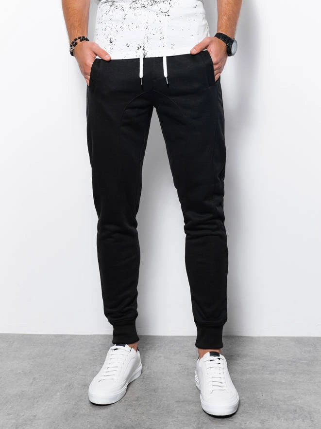 Pantaloni de trening pentru bărbați JOGERRY - negru V1 OM-PABS-0134