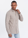 Men's REGULAR cotton single jersey knit shirt - ash V5 OM-SHCS-0138