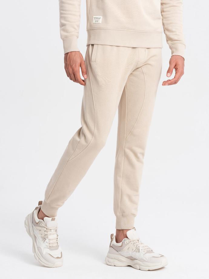 Men's sweatshirt set sweatshirt + jogger pants - ash V1 Z79