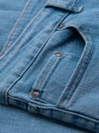 Vyriški klasikiniai SLIM FIT džinsai su elastanu - šviesiai mėlyni V2 OM-PADP-0216