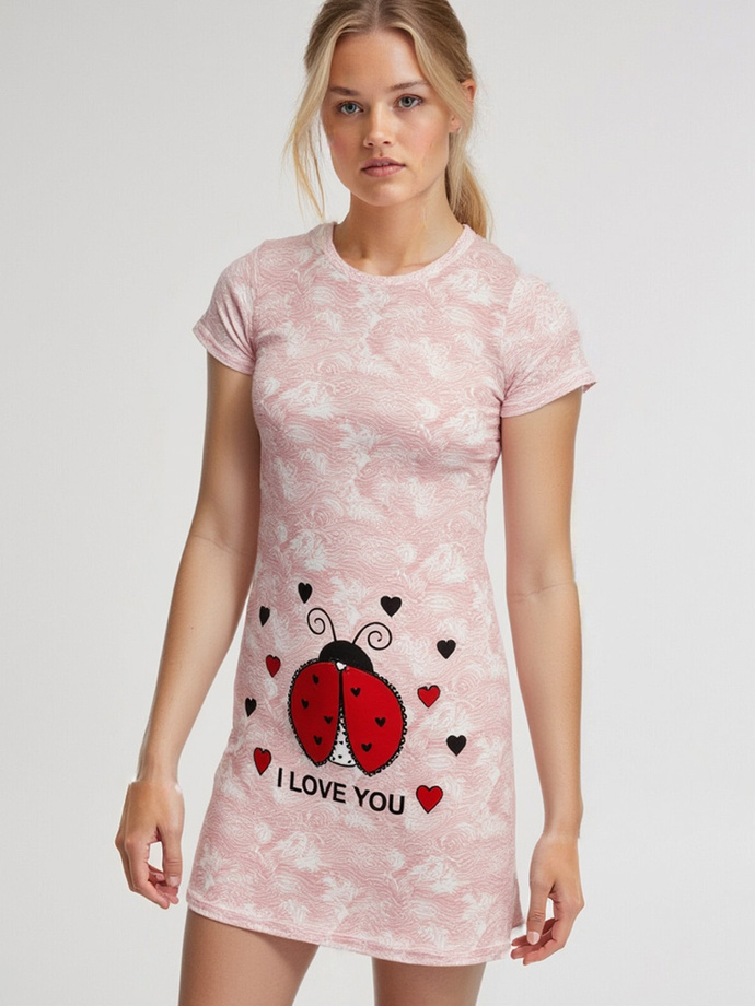 Pajamas women's nightgown ULR258 - red