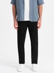 Pánske chino nohavice SLIM FIT - čierne V4 OM-PACP-0186