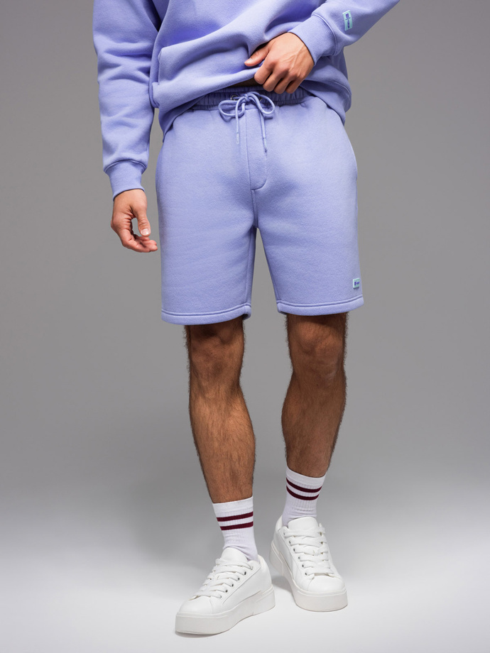 Set trening UNISEX hanorac + pantaloni scurți stil athleisure - lavanda V9 Z110