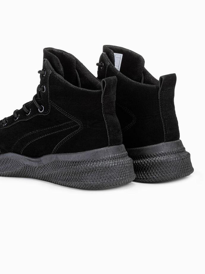 Pánské zimní boty pohorky - černá T380