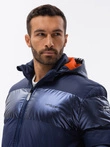 Men's winter jacket - dark blue C546