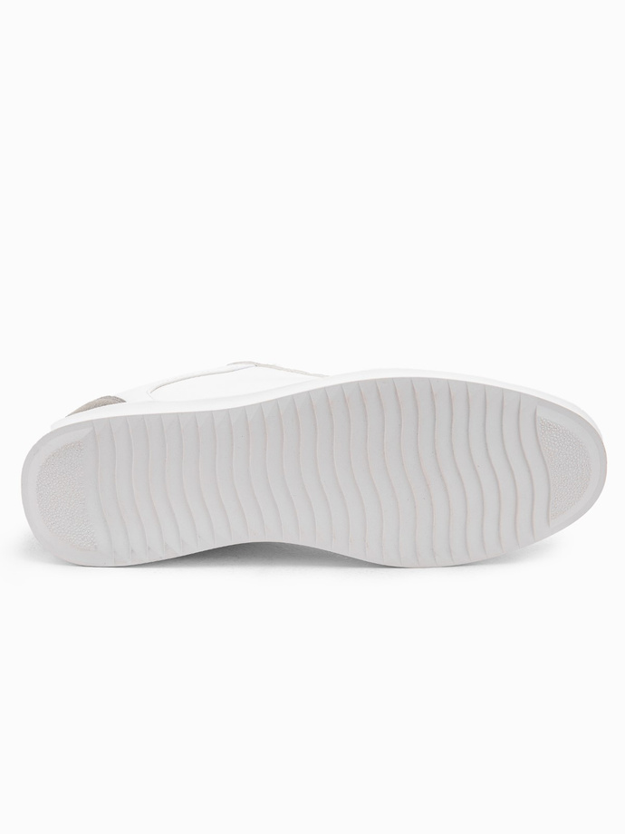 Pantofi sport casual pentru bărbați OLDSCHOOL - alb V3 OM-FOCS-0104