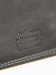 Men's leather wallet - black A091