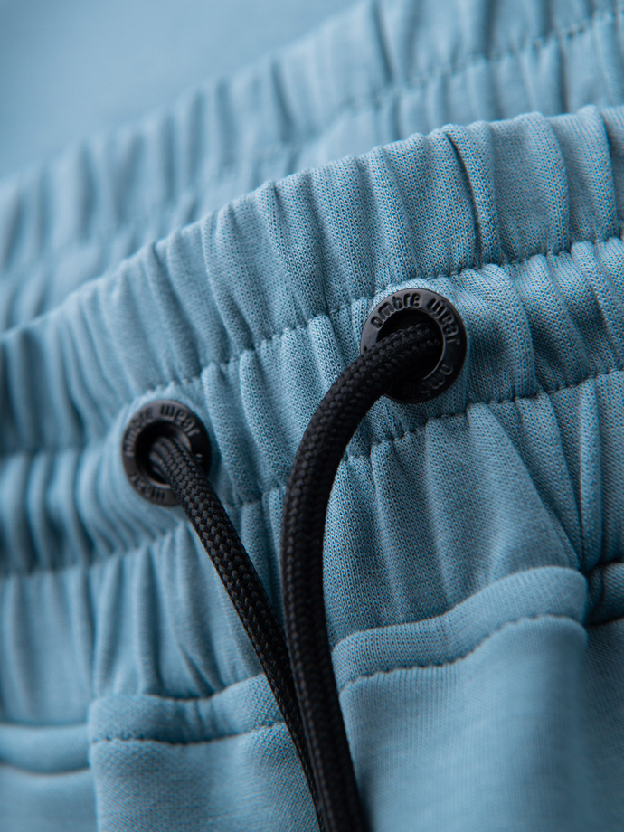 Pantaloni de trening bărbătești din tricot structurat - grafit V5 OM-PASK-0211