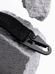 Men's key ring with snap hook - black V1 OU-ACKC-0100