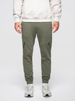 Men's sweatpants joggers - olive V4 OM-PASK-0280