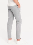 Pantaloni chino pentru bărbați cu talie decorativă - gri V6 OM-PACP-0118
