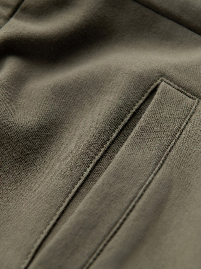 Men's sweatpants with logo - olive V4 OM-PASK-0167