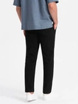 Pánske chino nohavice SLIM FIT - čierne V4 OM-PACP-0186
