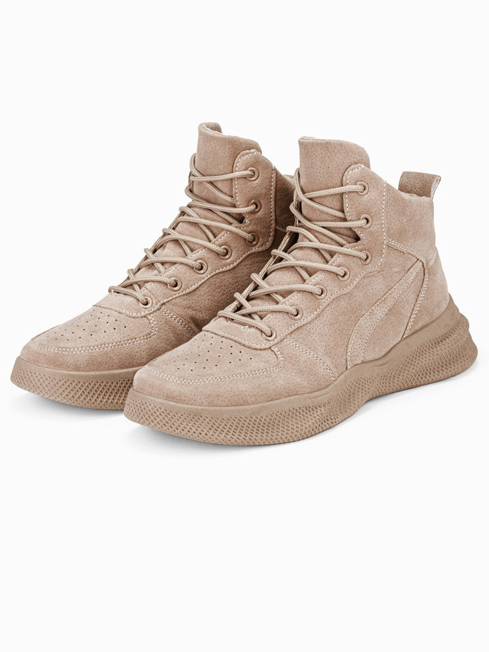 Trappers de iarna barbati - bej T380