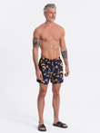 Pantaloni scurți de baie Toucan pentru bărbați - negru și albastru marin V1 OM-SRBS-0140