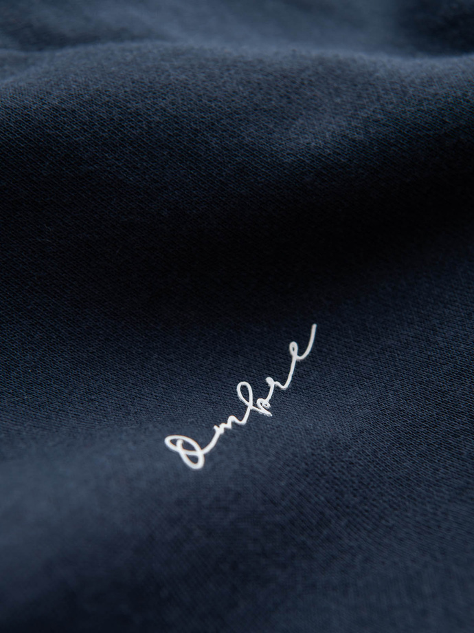 Tricou tri-color pentru bărbați cu mâneci raglan - albastru marin V2 OM-SSNZ-22FW-003