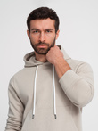 Men's sweatshirt set kangaroo sweatshirt + pants - ash V1 Z80