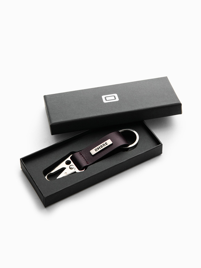 Breloc pentru bărbați cu carabină - negru V1 OU-ACKC-0100