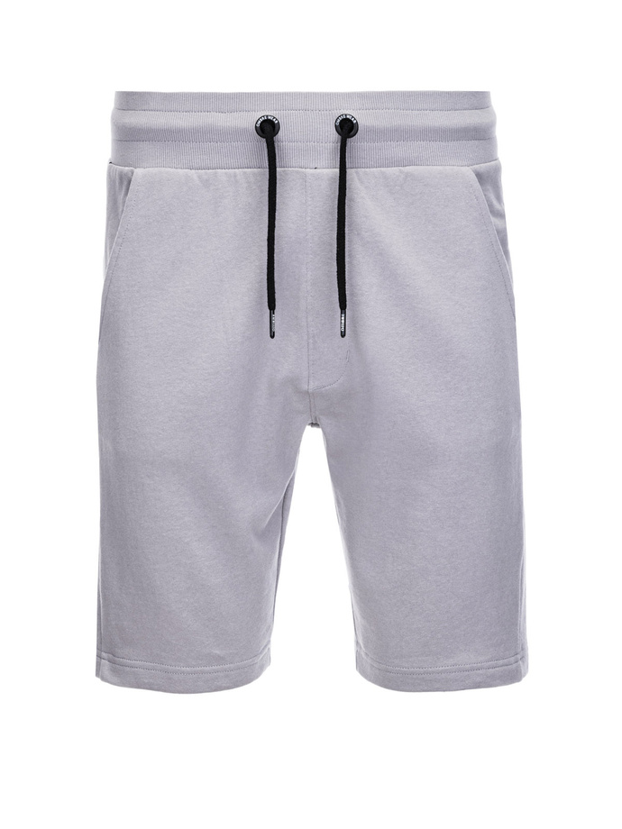 Pantaloni scurți de trening pentru bărbați, cu șiret - gri V9 W359