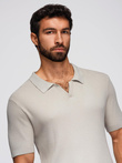 Tricou polo bărbătesc fără nasturi - albastru marin V3 OM-POSS-0110