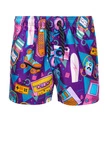 Pantaloni scurti de inot barbati - violet W318