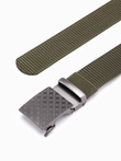 Men's belt A849 - khaki