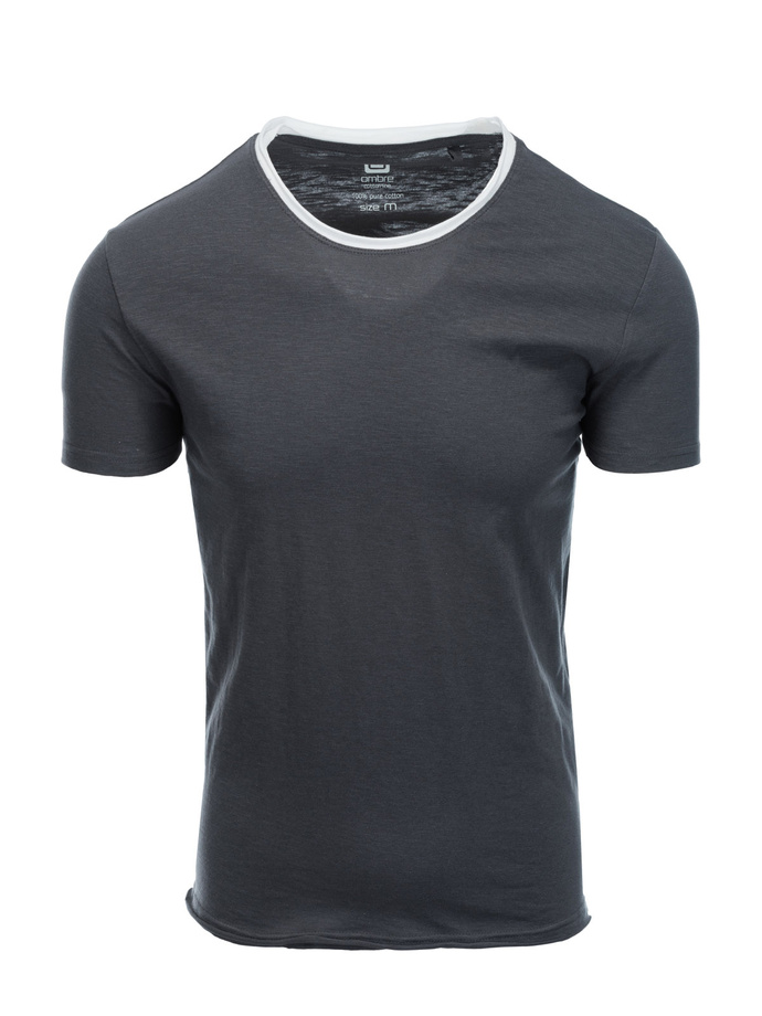 Men's plain t-shirt - dark grey S1385