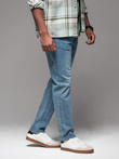 Men's classic washed REGULAR FIT jeans - light blue V2 OM-PADP-0217