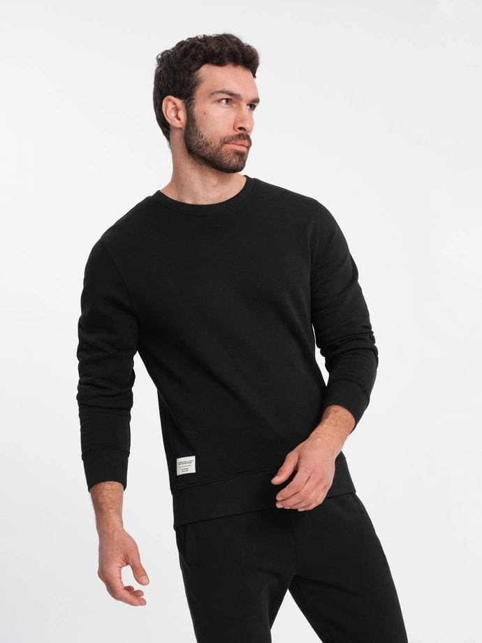 Set trening bărbați pantaloni + hanorac - negru V5 Z78