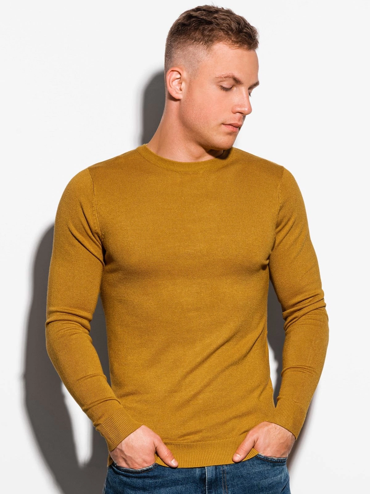 Mustard color mens sweater best sale