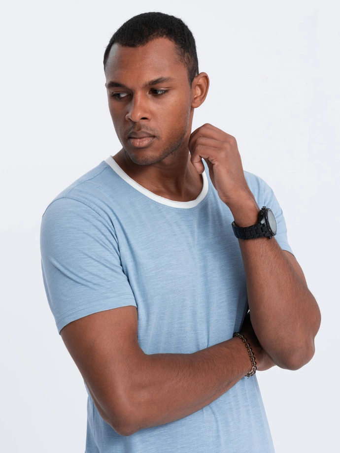 Men's plain t-shirt - light blue S1385