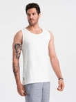 Vyriškas medvilninis marškinėlis BASIC - baltas V1 OM-TSBT-0192