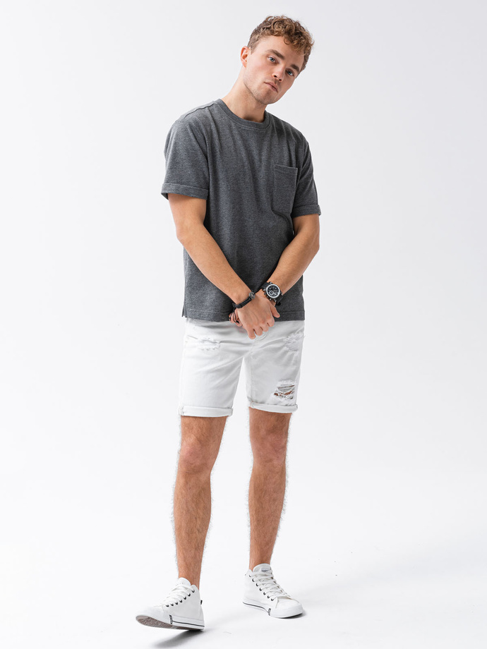 Men's printed t-shirt - black S1371