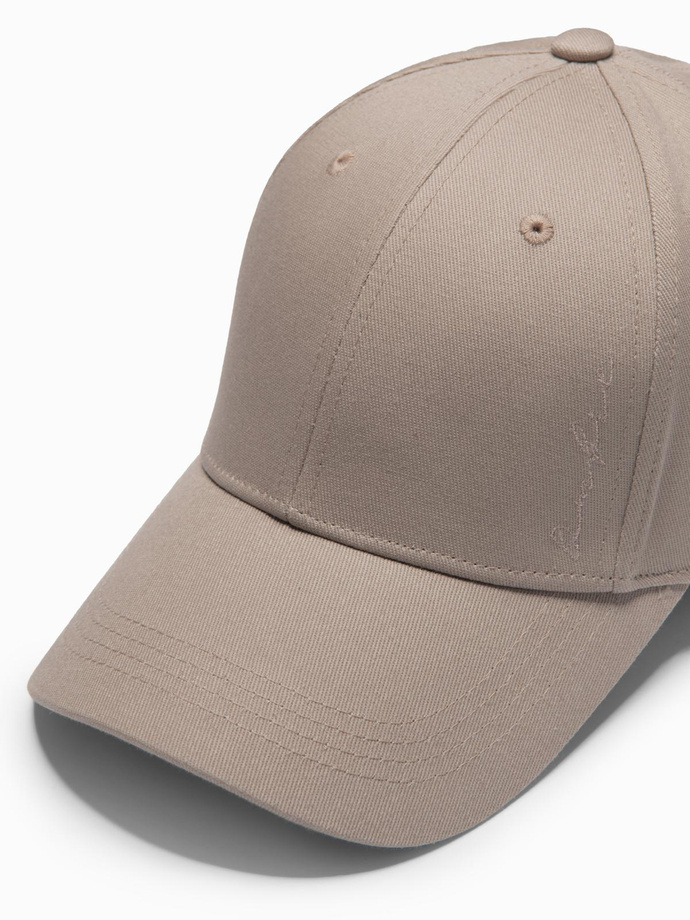 Șapcă de baseball pentru bărbați cu broderie decorativă - cenușă V3 OM-ACCS-0102 