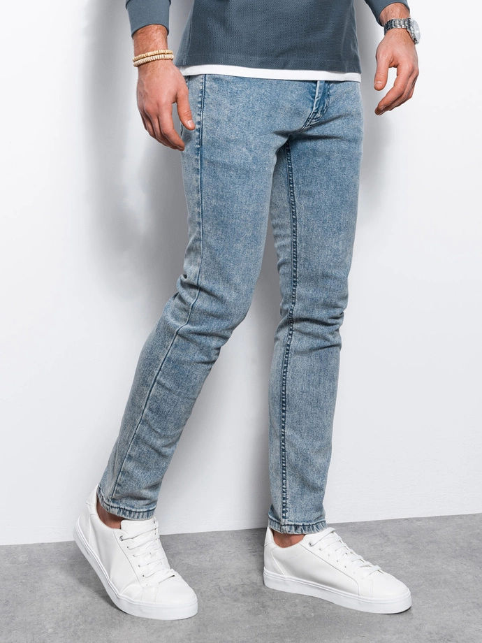 Pantaloni din denim SKINNY FIT pentru bărbați - albastru deschis V2 P1062