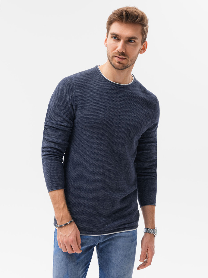 Men's sweater - navy/melange E121
