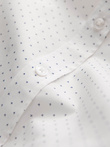 Cămașă bărbătească clasică din bumbac SLIM FIT cu model micro - alb V1 OM-SHCS-0156
