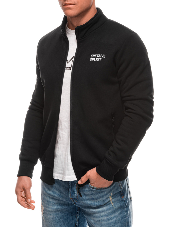 Bluza męska bez kaptura B1272 - czarna